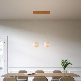 Creative Cables - Κρεμαστό Φωτιστικό 2φωτο Με Ορθογώνια Ροζέτα Rose One Και Καπέλα Dome XS Creative Cables - Κρεμαστό Φωτιστικό 2φωτο Με Ορθογώνια Ροζέτα Rose One Και Καπέλα Dome XS