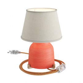 Creative Cables - Κεραμικό Επιτραπέζιο Φωτιστικό Vaso Με Καπέλο Impero