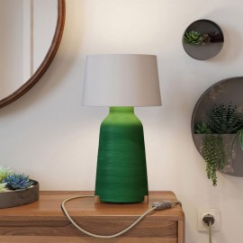 Creative Cables - Κεραμικό Επιτραπέζιο Φωτιστικό Bottiglia Με Καπέλο Athena Creative Cables - Κεραμικό Επιτραπέζιο Φωτιστικό Bottiglia Με Καπέλο Athena