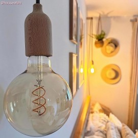 Creative Cables - Καλωδίωση Snake Με Ξύλινο Ντουί Και Ξύλινο Στήριγμα Καλωδίου Rolé