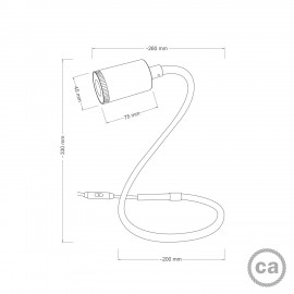 Creative Cables - Επιτραπέζιο Φωτιστικό GU1d-One LED Mini Σποτ Χωρίς Βάση Creative Cables - Επιτραπέζιο Φωτιστικό GU1d-One LED Mini Σποτ Χωρίς Βάση