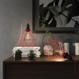 Creative Cables - Επιτραπέζιο Φωτιστικό Table Snake Με Κλουβί Διαμάντι Creative Cables - Επιτραπέζιο Φωτιστικό Table Snake Με Κλουβί Διαμάντι