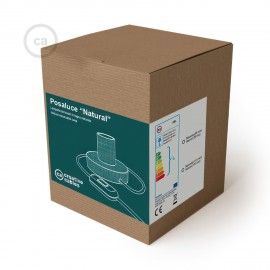 Creative Cables - Επιτραπέζιο Φωτιστικό Posaluce Wood L 14,2 cm