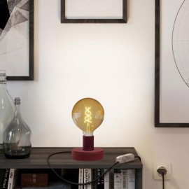 Creative Cables - Επιτραπέζιο Φωτιστικό Δερμάτινο Posaluce Globe