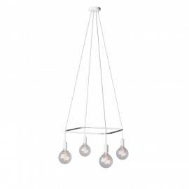 Creative Cables - Τετράγωνος 4φωτος Πολυέλαιος Cage Globe Creative Cables - Τετράγωνος 4φωτος Πολυέλαιος Cage Globe