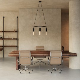 Creative cables - Τετράγωνος 4φωτος πολυέλαιος Με Σποτ Cage Tub-E14