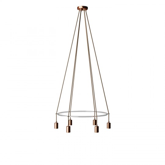 Creative Cables - Κυκλικός 6φωτος Πολυέλαιος Cage Globe