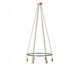 Creative Cables - Κυκλικός 6φωτος Πολυέλαιος Cage Globe