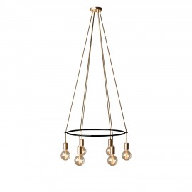 Creative Cables - Κυκλικός 6φωτος Πολυέλαιος Cage Globe