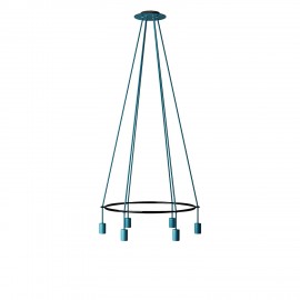 Creative Cables - 6φωτος Πολυέλαιος Cage Με Λάμπες Αχλάδι ST64