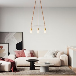 Creative Cables - 6φωτος Πολυέλαιος Cage Με Λάμπες Αχλάδι ST64