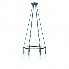 Creative Cables - 6φωτος Πολυέλαιος Cage Με Λάμπες Αχλάδι ST64