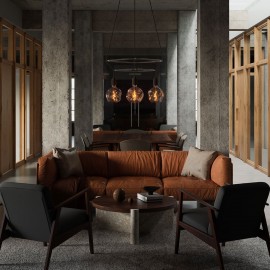 Creative Cables - 4φωτος Πολυέλαιος Με Διπλό Cage Bumped