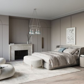 Creative Cables - 4φωτος Πολυέλαιος Με Διπλό Cage Bona Pastel