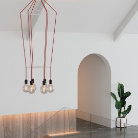 Creative Cables - 6φωτος Πολυέλαιος Με Διπλό Cage Globe