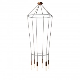 Creative Cables - 6φωτος Πολυέλαιος Με Διπλό Cage P-Light