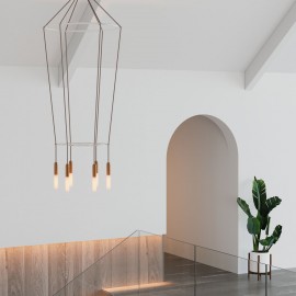 Creative Cables - 6φωτος Πολυέλαιος Με Διπλό Cage P-Light