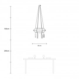 Creative Cables - 4φωτος Πολυέλαιος Με Τριπλό Cage Tub-E14