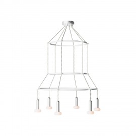 Creative Cables - 6φωτος Πολυέλαιος Με Τριπλό Cage P-Light Dash