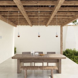 Creative Cables - Κρεμαστό φωτιστικό Εξωτερικού Χώρου E-Snake EIVA 3-φωτο IP65 Με Ροζέτα