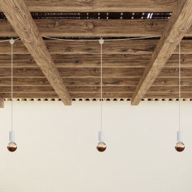 Creative Cables - Κρεμαστό φωτιστικό Εξωτερικού Χώρου E-Snake EIVA 3-φωτο IP65 Με Ροζέτα