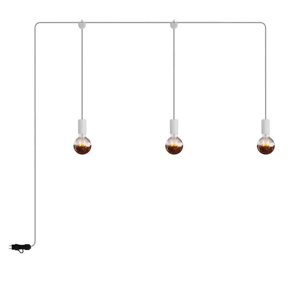 Creative Cables - Κρεμαστό Φωτιστικό Εξωτερικού Χώρου E-Snake EIVA 3-φωτο IP65