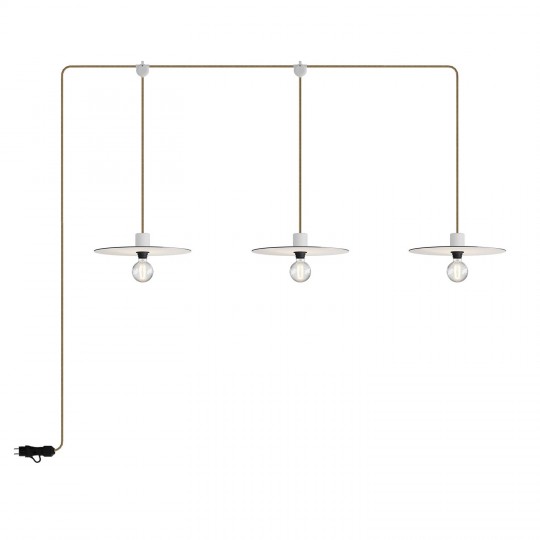 Creative Cables - Κρεμαστό φωτιστικό Εξωτερικού Χώρου E-Snake EIVA 3-φωτο IP65 Με Καπέλα Creative Cables - Κρεμαστό φωτιστικό Εξωτερικού Χώρου E-Snake EIVA 3-φωτο IP65 Με Καπέλα