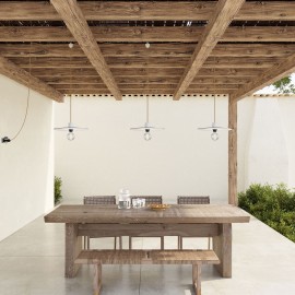 Creative Cables - Κρεμαστό φωτιστικό Εξωτερικού Χώρου E-Snake EIVA 3-φωτο IP65 Με Καπέλα Creative Cables - Κρεμαστό φωτιστικό Εξωτερικού Χώρου E-Snake EIVA 3-φωτο IP65 Με Καπέλα