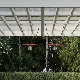 Creative Cables - Γιρλάντα Εξωτερικού Χώρου EIVA Με 2 Καπέλα Φωτιστικού