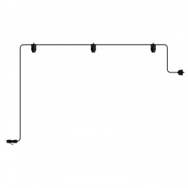 Γιρλάντα Εξωτερικού Χώρου EIVA Με 3 Λάμπες Και Φις Γιρλάντα Εξωτερικού Χώρου EIVA Με 3 Λάμπες Και Φις