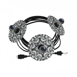 Creative Cables - Έτοιμη Γιρλάντα Lumet Maioliche 10m Υφασμάτινο Καλώδιο Πλακέ Με 3 Λάμπες