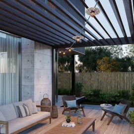 Creative Cables - Έτοιμη Γιρλάντα Lumet Maioliche 7,5m Υφασμάτινο Καλώδιο Πλακέ Με 5 Λάμπες Creative Cables - Έτοιμη Γιρλάντα Lumet Maioliche 7,5m Υφασμάτινο Καλώδιο Πλακέ Με 5 Λάμπες