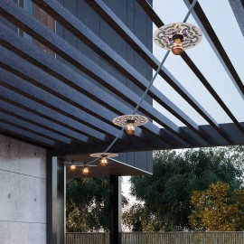 Creative Cables - Έτοιμη Γιρλάντα Lumet Maioliche 7,5m Υφασμάτινο Καλώδιο Πλακέ Με 5 Λάμπες Creative Cables - Έτοιμη Γιρλάντα Lumet Maioliche 7,5m Υφασμάτινο Καλώδιο Πλακέ Με 5 Λάμπες