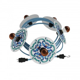 Creative Cables - Έτοιμη Γιρλάντα Lumet Maioliche 7,5m Υφασμάτινο Καλώδιο Πλακέ Με 5 Λάμπες Creative Cables - Έτοιμη Γιρλάντα Lumet Maioliche 7,5m Υφασμάτινο Καλώδιο Πλακέ Με 5 Λάμπες