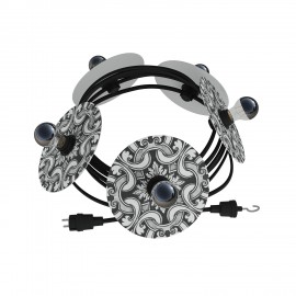 Creative Cables - Έτοιμη Γιρλάντα Lumet Maioliche 7,5m Υφασμάτινο Καλώδιο Πλακέ Με 5 Λάμπες Creative Cables - Έτοιμη Γιρλάντα Lumet Maioliche 7,5m Υφασμάτινο Καλώδιο Πλακέ Με 5 Λάμπες