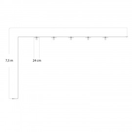 Creative Cables - Έτοιμη Γιρλάντα Lumet Maioliche 7,5m Υφασμάτινο Καλώδιο Πλακέ Με 5 Λάμπες Creative Cables - Έτοιμη Γιρλάντα Lumet Maioliche 7,5m Υφασμάτινο Καλώδιο Πλακέ Με 5 Λάμπες