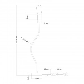 Creative Cables - Επιτραπέζιο Φωτιστικό Table Flex Wood