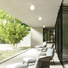 Creative Cables - Αδιάβροχη Απλίκα Τοίχου με πορσελάνινο εφέ IP44