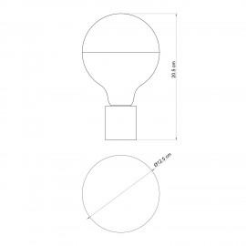 Creative Cables - Αδιάβροχη Απλίκα Τοίχου Με Λάμπα Καθρέπτου IP44
