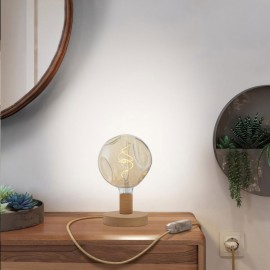 Creative Cables - Επιτραπέζιο Ξύλινο Φωτιστικό Posaluce Bumped Creative Cables - Επιτραπέζιο Ξύλινο Φωτιστικό Posaluce Bumped