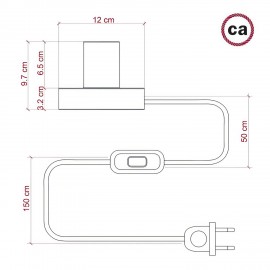 Creative Cables - Επιτραπέζιο Ξύλινο Φωτιστικό Posaluce Bumped Creative Cables - Επιτραπέζιο Ξύλινο Φωτιστικό Posaluce Bumped