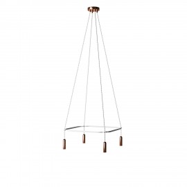 Creative Cables - Τετράγωνος 4φωτος πολυέλαιος Cage P-Light