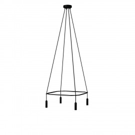 Creative Cables - Τετράγωνος 4φωτος πολυέλαιος Cage P-Light Creative Cables - Τετράγωνος 4φωτος πολυέλαιος Cage P-Light