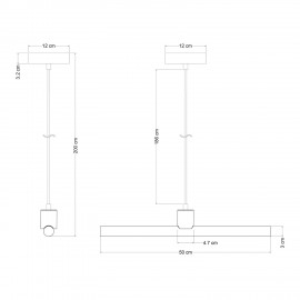 Creative Cables - Κρεμαστό Γραμμικό Φωτιστικό Esse14 Με Ντουί S14d Creative Cables - Κρεμαστό Γραμμικό Φωτιστικό Esse14 Με Ντουί S14d