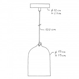 Creative Cables - Κρεμαστό φωτιστικό Με Κεραμική Καμπάνα Mini Bell XS Creative Cables - Κρεμαστό φωτιστικό Με Κεραμική Καμπάνα Mini Bell XS