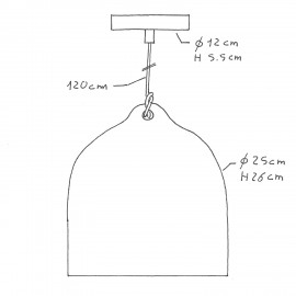 Creative Cables - Κρεμαστό Φωτιστικό Με Κεραμική Καμπάνα Bell M Creative Cables - Κρεμαστό Φωτιστικό Με Κεραμική Καμπάνα Bell M