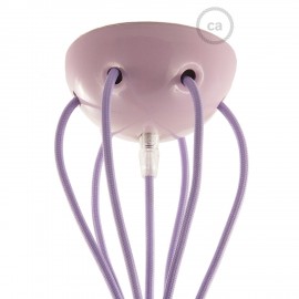 Creative Cables - Κεραμικό Φωτιστικό Αράχνη Με 6 Κρεμαστές Λάμπες Και Υφασμάτινο Καλώδιο Creative Cables - Κεραμικό Φωτιστικό Αράχνη Με 6 Κρεμαστές Λάμπες Και Υφασμάτινο Καλώδιο
