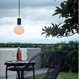 Creative Cables - Κρεμαστό Φωτιστικό Εξωτερικού Χώρου EIVA ELEGANT Με 1,5m Υφασμάτινο Καλώδιο