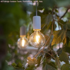 Creative Cables - Κρεμαστό Φωτιστικό Εξωτερικού Χώρου EIVA ELEGANT Με 1,5m Υφασμάτινο Καλώδιο