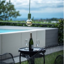 Creative Cables - Κρεμαστό Φωτιστικό Εξωτερικού Χώρου EIVA PASTEL Με 5m Υφασμάτινο Καλώδιο